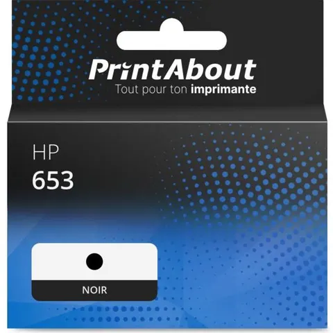 PrintAbout Cartouche compatible HP 653 (3YM75AE) - Noir – image 2