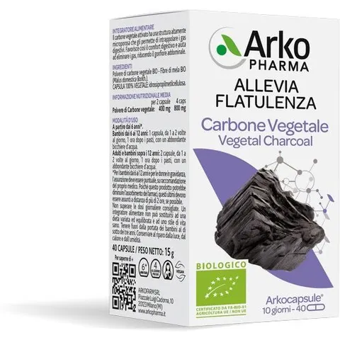 Arkofarm Arkocapsule Carbone Veg.40 Cps – immagine 2