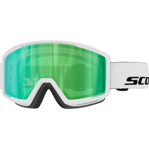 Scott Trace Pro Compact Skibrille - White - Green Chrome S2 – Bild 2