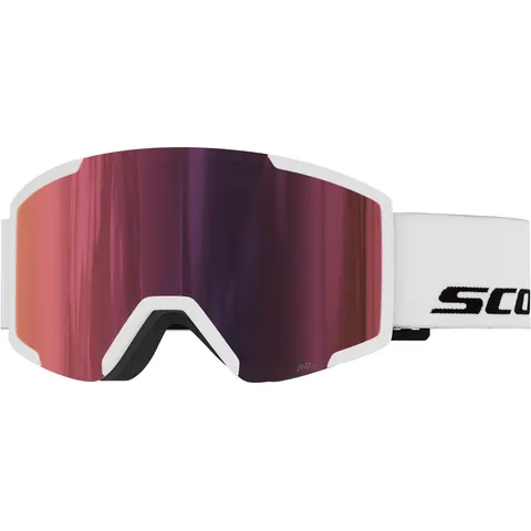 Scott Shield Skibrille - White - AMP Red Chrome S3 – Bild 2
