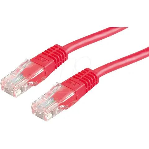 VALUE 21991561 - Cable de interconexiones Cat.6, UTP, rojo, 5 m – imagen 2