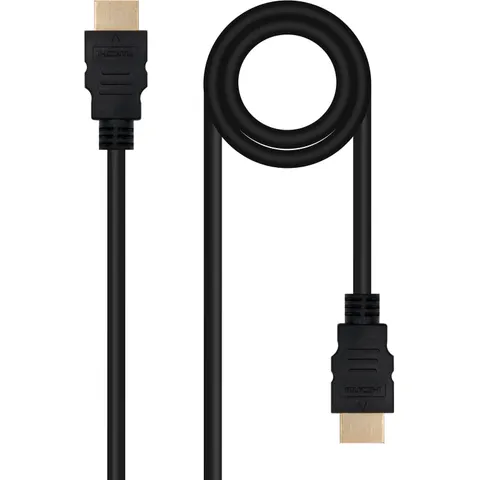 Cable HDMI Macho - HDMI Macho Negro (1 metro) - NANOCABLE – imagen 3