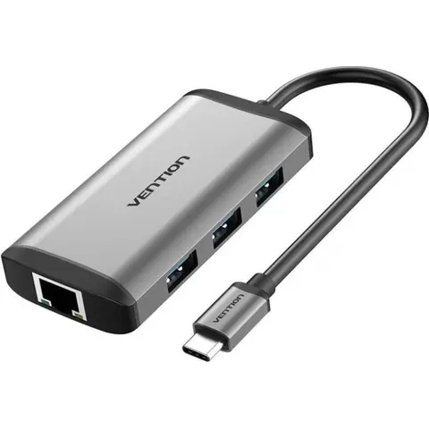 Vention Docking USB Tipo-C - 1xHDMI - 3xUSB - 1xUSB Tipo-C - 1xRJ45 – imagen 2