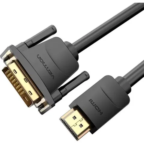 Vention Cable Conversor ABFBI - DVI Macho - HDMI Macho - 3m - Negro – imagen 2