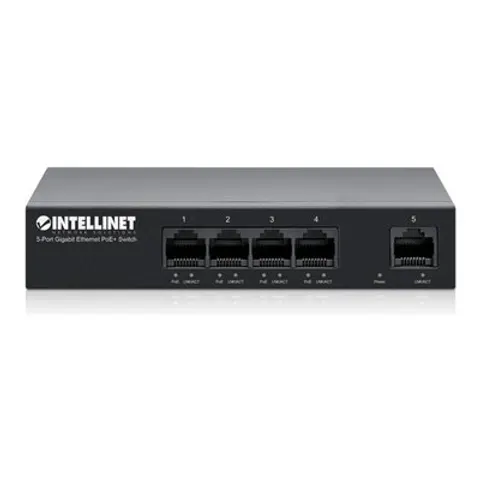 INT 5-Port Gigabit Ethernet PoE+ Switch – Bild 2