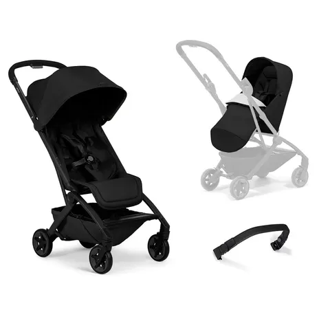 Joolz Aer2 Compact Stroller - Space Black - No Bumper Bar / With Carrycot – image 4