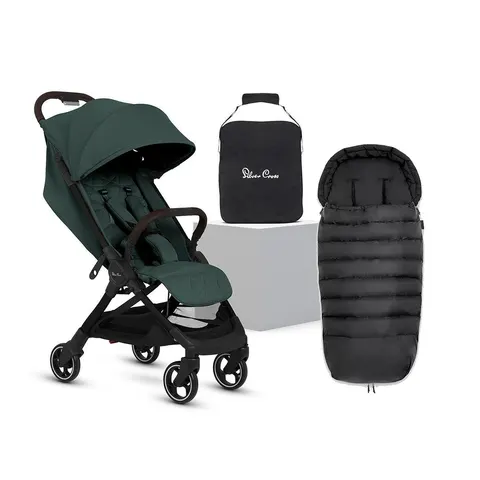Silver Cross Clic 2 Compact Stroller - Conifer - No Footmuff – Green – image 2