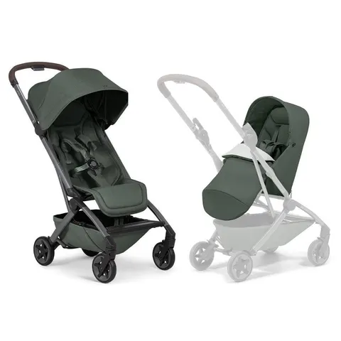 Joolz Aer2 Compact Stroller - Forest Green - No Bumper Bar / With Carrycot – image 3