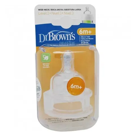 Dr Browns Tetina Boca Ancha Nivel 3 – imagen 2