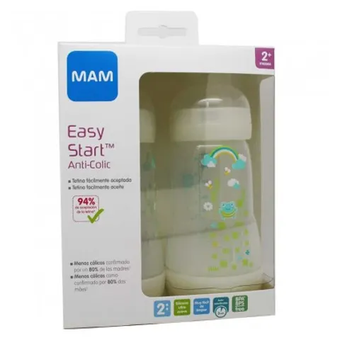 Mam Biberon Anticolico 260 ml Rosa Pack Duplo – imagen 2