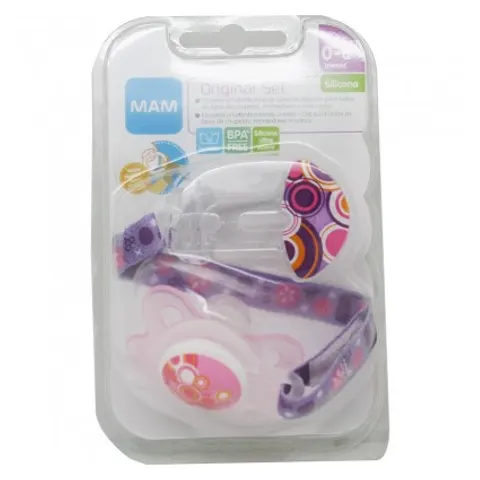 Mam Pack Original Chupete Clip Rosa – imagen 3