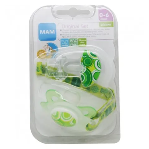 Mam Pack Original Chupete Clip Rosa – imagen 2