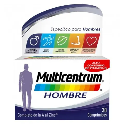 Multicentrum Hombre 30 Comprimidos – imagen 3
