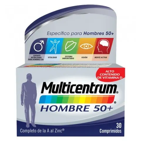 Multicentrum Hombre 50+ 30 Comprimidos – imagen 4