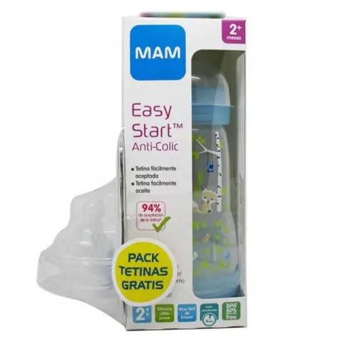 Mam Biberon Anticolico 260 ml Azul – imagen 2