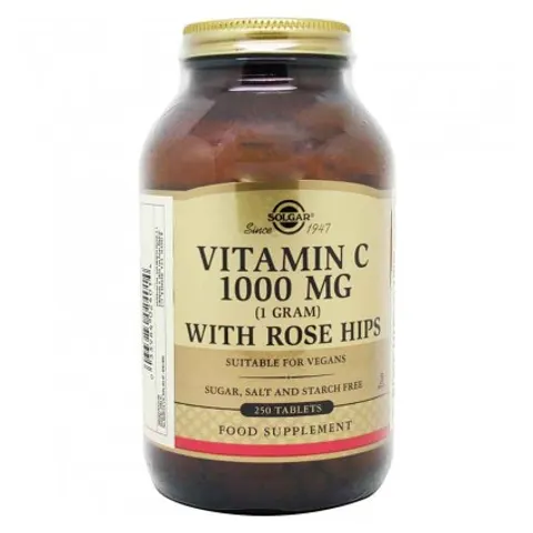 Solgar Vitamina C Rose Hips 1000mg 250 Comprimidos – imagen 2