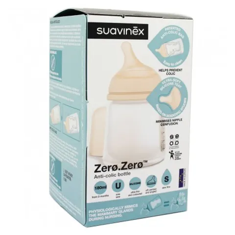 Suavinex Zero Biberon Anticolico 180ml Tetina S – imagen 2