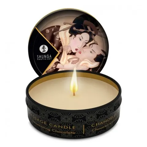 Shunga Mini Vela Masaje Chocolate 30ml – imagen 2