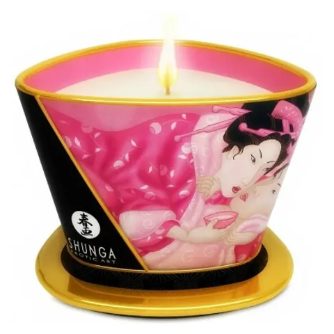Shunga Bougie Massage 170ml Rose – imagen 2
