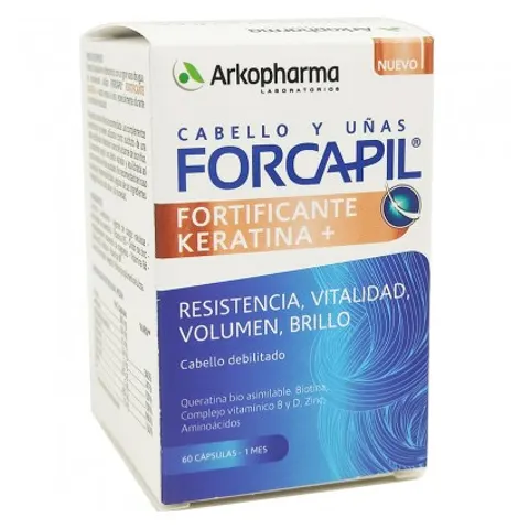 Forcapil Fortificante Queratina 60 Capsulas – imagen 2