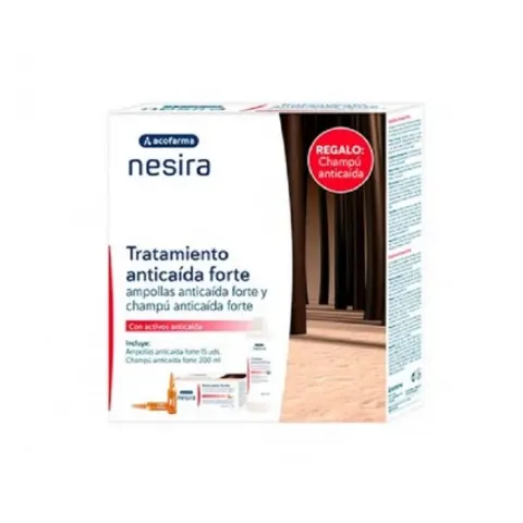 Nesira Acofarma Pack Anticaída Ampollas + Champú – imagen 2