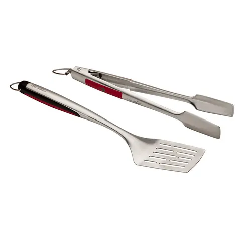 Grillbesteck Edelstahl 2teilig – Bild 3
