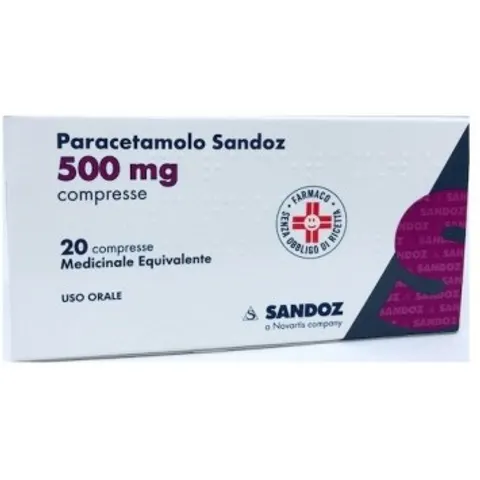 Sandoz Paracetamolo 20 Cpr 500 Mg – immagine 3