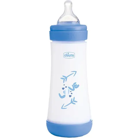 Chicco Biberon P5 300Ml Fast Silicone Boy – immagine 2