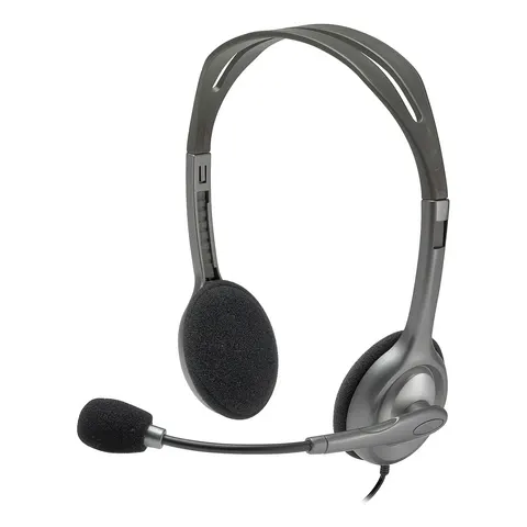 Logitech H110 Stereo Headset – Schwarz – Bild 2