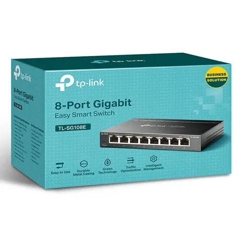 TP-Link Switch 8x GE TL-SG108E V6.4 – Schwarz – Bild 3