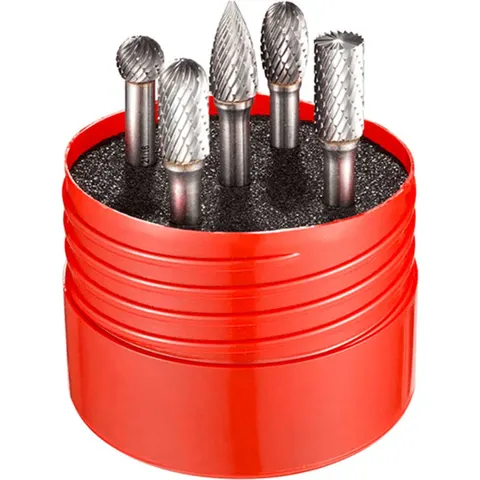 Dormer Solid Carbide Rotary Burr Cylindrical Set 5 Piece – image 2