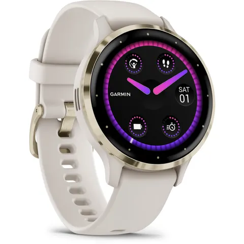 Garmin VENU® 3S Smartwatch Elfenbein – Bild 3