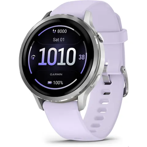 Garmin Venu® Smartwatch Lavendelblau – grau – Bild 3