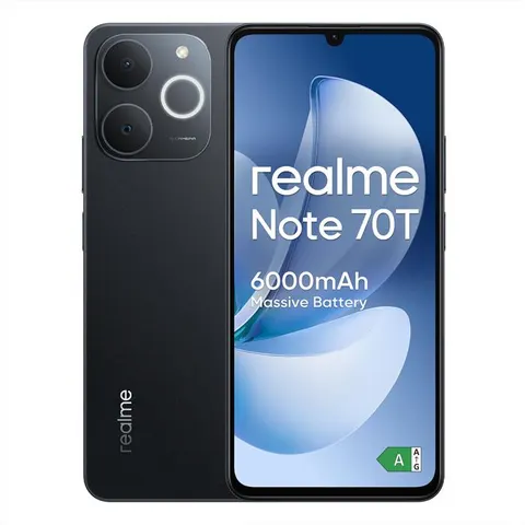 Smartphone Realme NOTE 70T Obsidian black – immagine 2