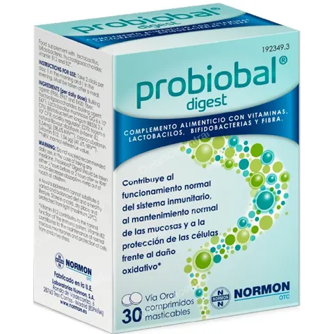 Normon probiobal digest 30 comp masticables – imagen 3