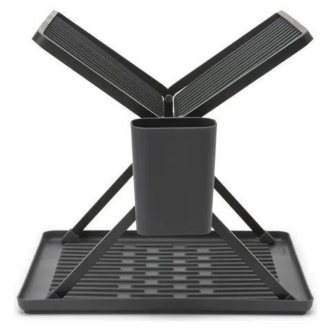 Brabantia Sink Side Foldable Plastic Dish Rack - Dark Grey – image 2
