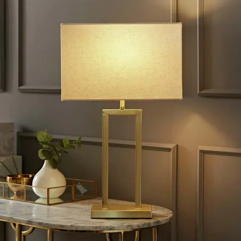 Gloria Gold Double Stem Table Lamp – image 2
