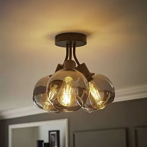 Bellamy Black Glass Bubble Ceiling Light – image 2