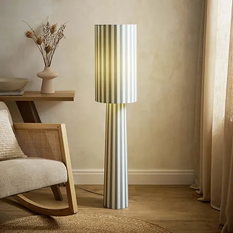 Thorley Stripe Midi Floor Lamp – Green – image 3
